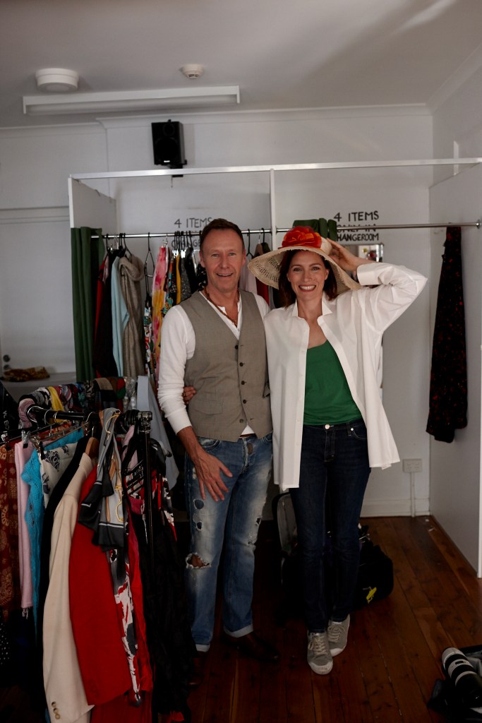 Claudia with Stylist Pat Tyrell for The National Treasures Series : Zoë Porter