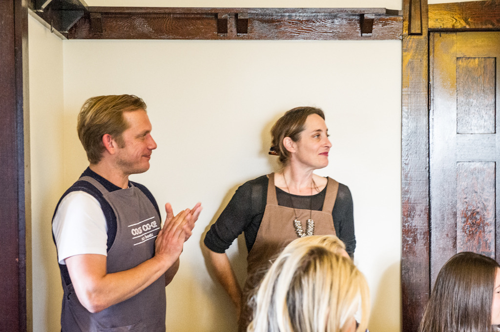 Alex Herbert and  Martin Boetz. Bird Cow Tree lunch at 'The Farm'