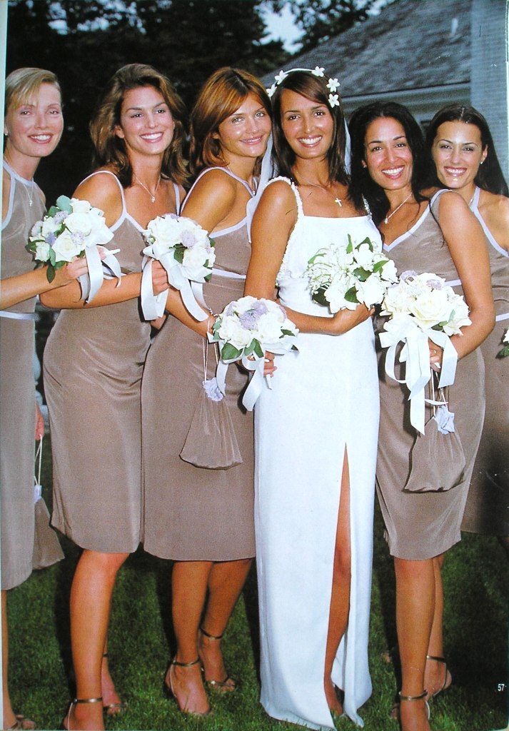 The wedding of Gail Elliot and Joe Coffey. September 1997 in The Hamptons, New York.