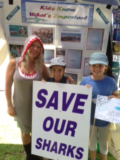 Ocean Care Day 2014 Manly Beach, Sydney with Crown Street Public School pupils Eva and Ella. 