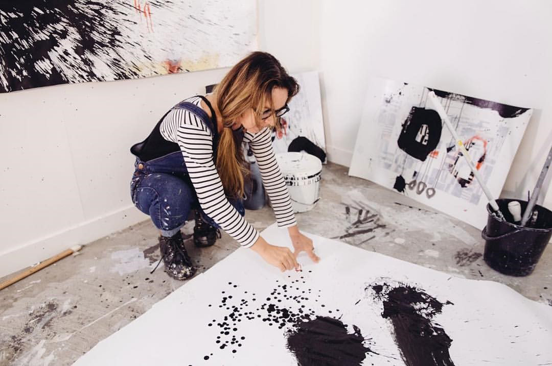 Artist Titane Laurent interviewed by Zoë Porter for The National Treasures Series 2018. Photo by Megan George